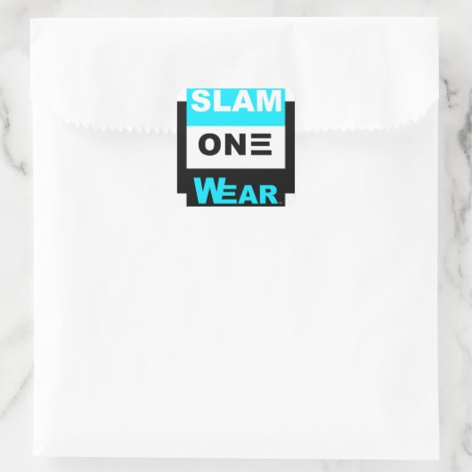 SLAM ONE DRAAG VIERKANTE STICKER (Tas)