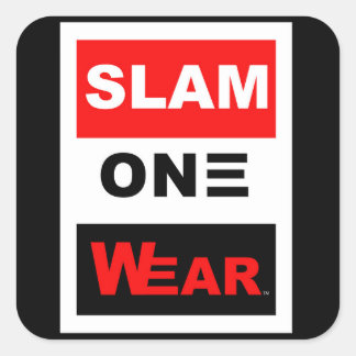 SLAM ONE DRAAG VIERKANTE STICKER