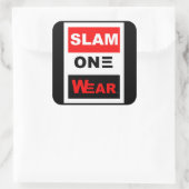 SLAM ONE DRAAG VIERKANTE STICKER (Tas)