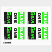SLAM ONE GEAR Groene Sticker (Vel)