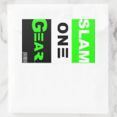SLAM ONE GEAR Groene Sticker (Tas)