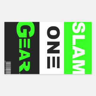 SLAM ONE GEAR Groene Sticker