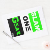 SLAM ONE GEAR Groene Sticker (Envelop)