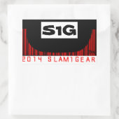 SLAM ONE GEAR S1G HALVE PIJP STICKERS (Tas)