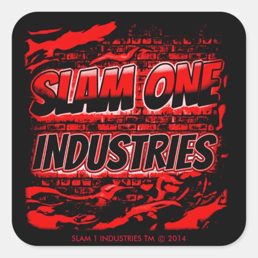 SLAM ONE INDUSTRIES STICKERS (Voorkant)