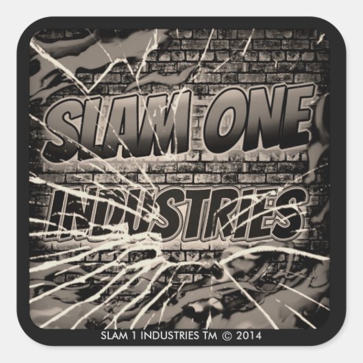 SLAM ONE INDUSTRIES STICKERS (Voorkant)