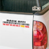 Slam op remmen bumpersticker (Op Truck)