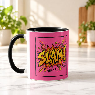 SLAM Pop Art Roze Zwart Combo Mok