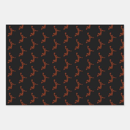 Slam Symbology-spelstrook van Basketball Player Inpakpapier Vel (Voorkant)