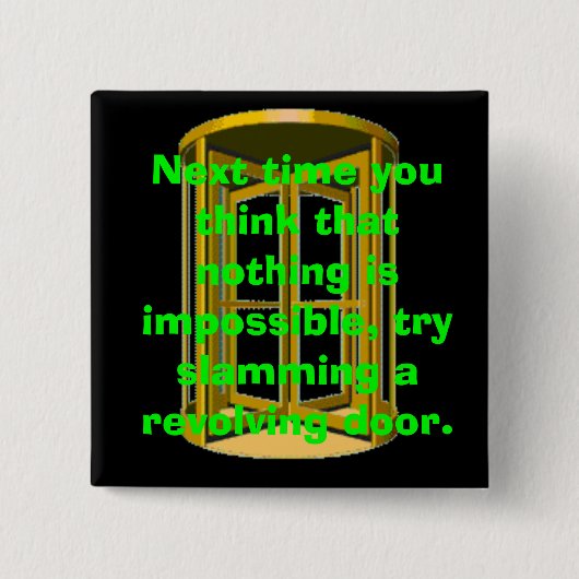 Slam van de beweegdeur vierkante button 5,1 cm (Voorkant)