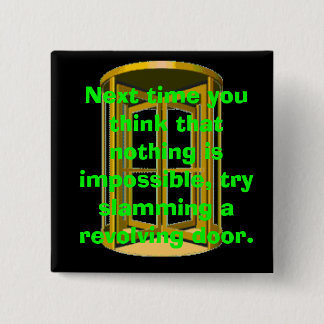 Slam van de beweegdeur vierkante button 5,1 cm