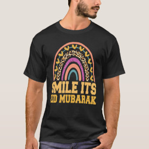 Slam zijn gele moslimmoslim Eid Mubarak T-shirt