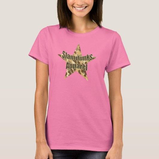 Slamdunks camo-star T-shirt (Voorkant)