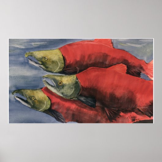 Slamon' zalm! poster (Voorkant)