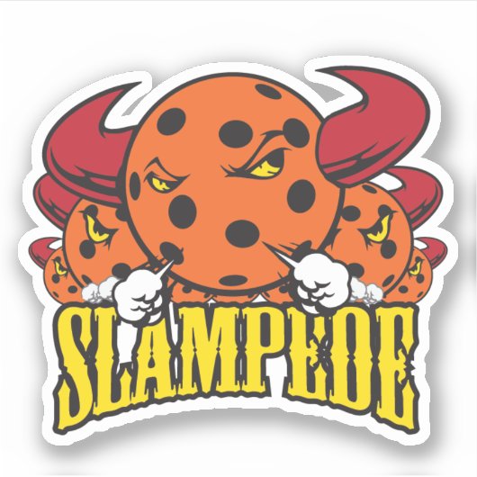 Slampede pickleball stickers (Voorkant)