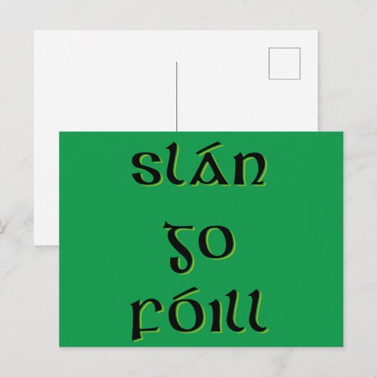 Slán Go Fóill Briefkaart (Voorkant / Achterkant)
