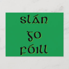 Slán Go Fóill Briefkaart