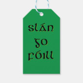 Slán Go Fóill Cadeaulabel (Voorkant)