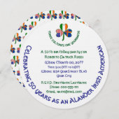 Slander Ierse VS Shamrock gepersonaliseerde verjaa Kaart (Voorkant / Achterkant)