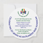 Slander Ierse VS Shamrock gepersonaliseerde verjaa Kaart (Voorkant)