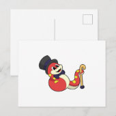 Slang als Bruidegom met Hoed Briefkaart (Voorkant / Achterkant)