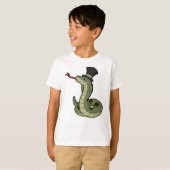 Slang als heer & hoed t-shirt (Voorkant volledig)