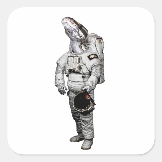 Slang Astronaut Sticker (Voorkant)