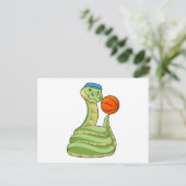 Slang bij Basketbal Sporten Briefkaart (Staand voorkant)