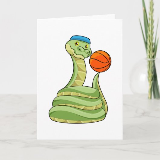Slang bij Basketbalsporten Kaart (Voorkant)