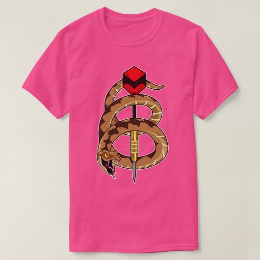 Slang bij Darts met Dart 1 T-shirt (Design voorkant)
