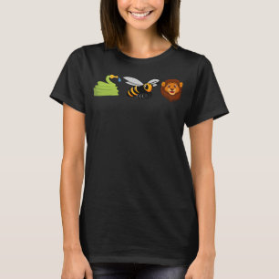 Slang Bijen Leeuw Iconen Grappige Slang Be Leugens T-shirt
