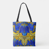 Slang Blauwe Avatar Boodschappentas Tote Bag (Achterkant)