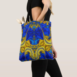 Slang Blauwe Avatar Boodschappentas Tote Bag