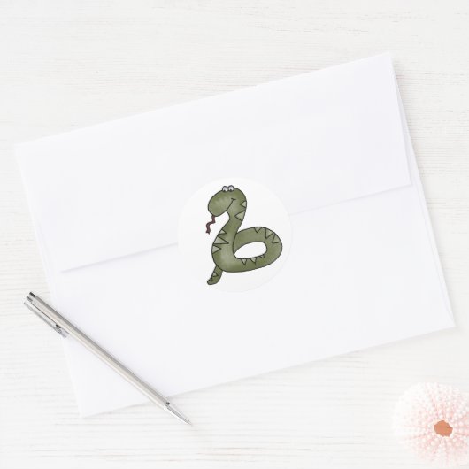 Slang Charmed Ronde Sticker (Envelop)