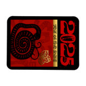 Slang Chinees aangepaste Nieuwjaar Zodiac Verjaard Magneet (Horizontaal)