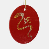 Slang Chinese Zodiac Horoscoop sterrenbeeld Keramisch Ornament (Rechts)
