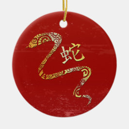 Slang Chinese Zodiac Horoscoop sterrenbeeld Keramisch Ornament
