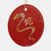 Slang Chinese Zodiac Horoscoop sterrenbeeld Keramisch Ornament (Links)