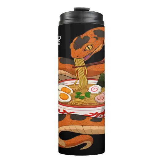 Slang Devours: Ramen noedels, eetstokjes Thermosbeker (Voorkant)