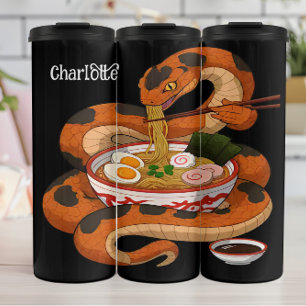 Slang Devours: Ramen noedels, eetstokjes Thermosbeker