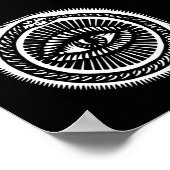 slang die zijn eigen staart eet poster (Hoek)