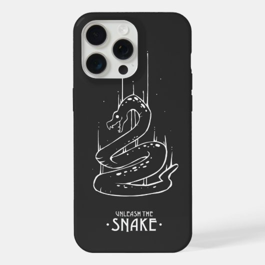 SLANG DIER LIJN LAAT DE SLANG LOS iPhone HOESJE (Achterkant)