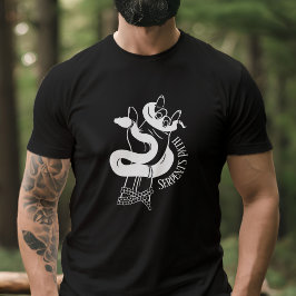 Slang & Duivelshoorns Hand Slangen Pad Luciferian T-shirt