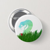 Slang en appel pin/ ronde button 5,7 cm (Voorkant /achterkant)