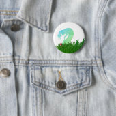 Slang en appel pin/ ronde button 5,7 cm (In situ)
