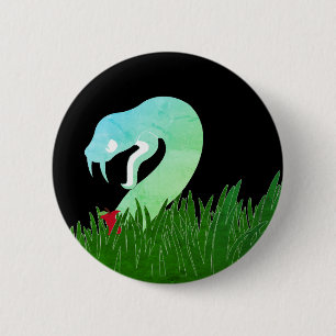 Slang en appel pin/ ronde button 5,7 cm