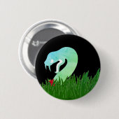 Slang en appel pin/ ronde button 5,7 cm (Voorkant /achterkant)