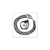 Slang en Appel Rubberstempel (Afrduk)