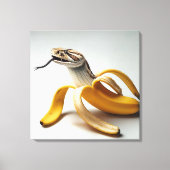 Slang en banaan fusie canvas afdruk (Voorkant)