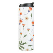 Slang en bloemenfee print thermosbeker (Gedraaid links)